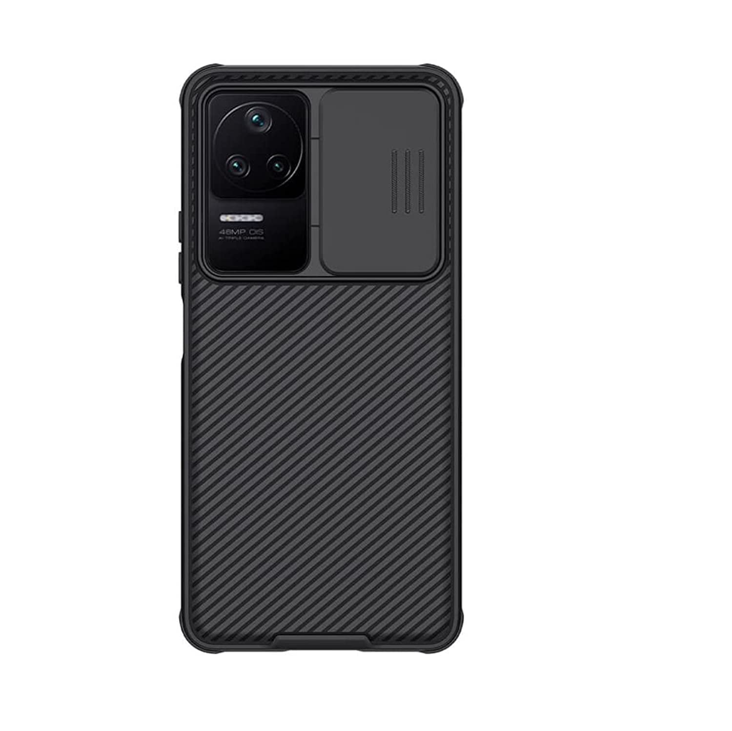 EXELLE Phone Case - CamShield Pro Slide Camera Protection Cover - Black - Xiaomi Poco F4 5G / Redmi K40s 5G Back Cover