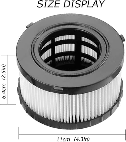 Miniatura 7 de Paquete de 2 filtros HEPA de repuesto compatibles con aspiradora DEWALT DC5151H DC515 DCV517 DCV517B con 2 cepillos de limpieza Beilan