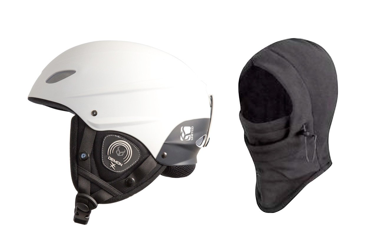 Demon Phantom Helmet with Brainteaser Audio and Free Balaclava (Black, Medium)