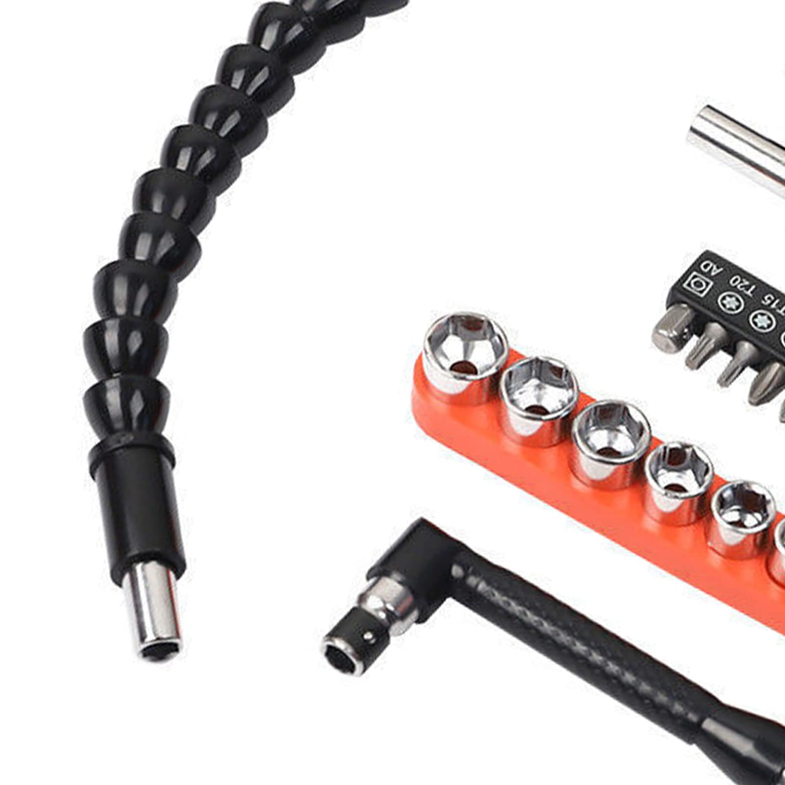 Lot De 2 Extensions Flexibles Pour Embouts De Tournevis 4mm - Idéal Pour Les Vis Difficiles D'accès