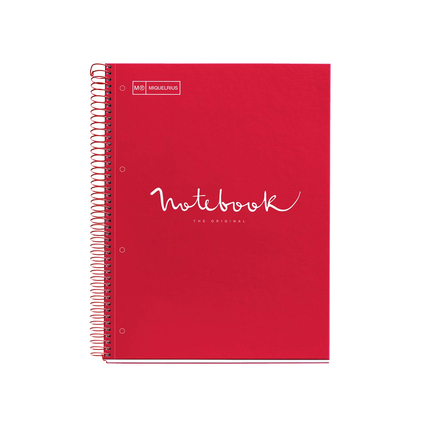 A4 Emotions Spiral Notebook Unica red