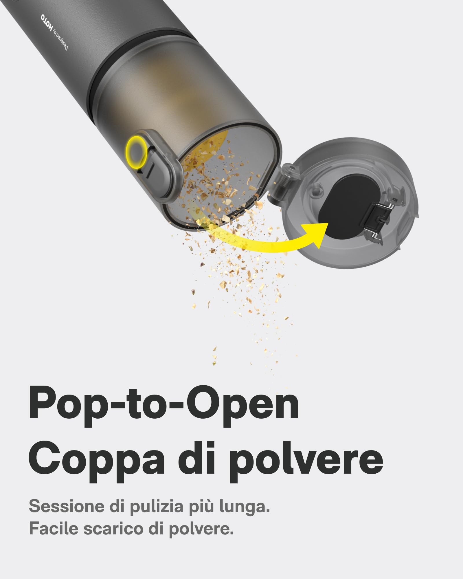HOTO Aspirapolvere Auto Potente, 20000Pa Aspirabriciole Senza Fili, 4 in 1 Mini Aspirapolvere Portatile con Funzione Soffiatore per Auto, Scrivania, PC, Casa e Ufficio