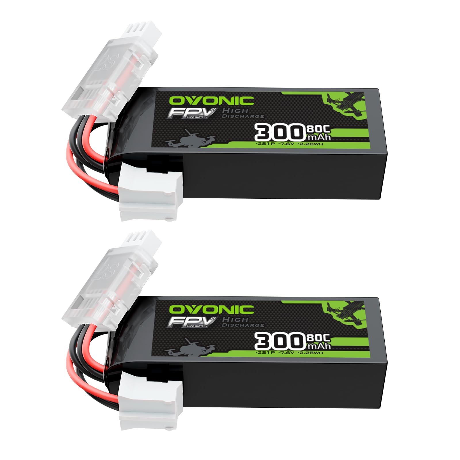 Lipo 3s OVONIC 2s Lipo 450mAh 50C Avec Prise JST Pour 250 RC