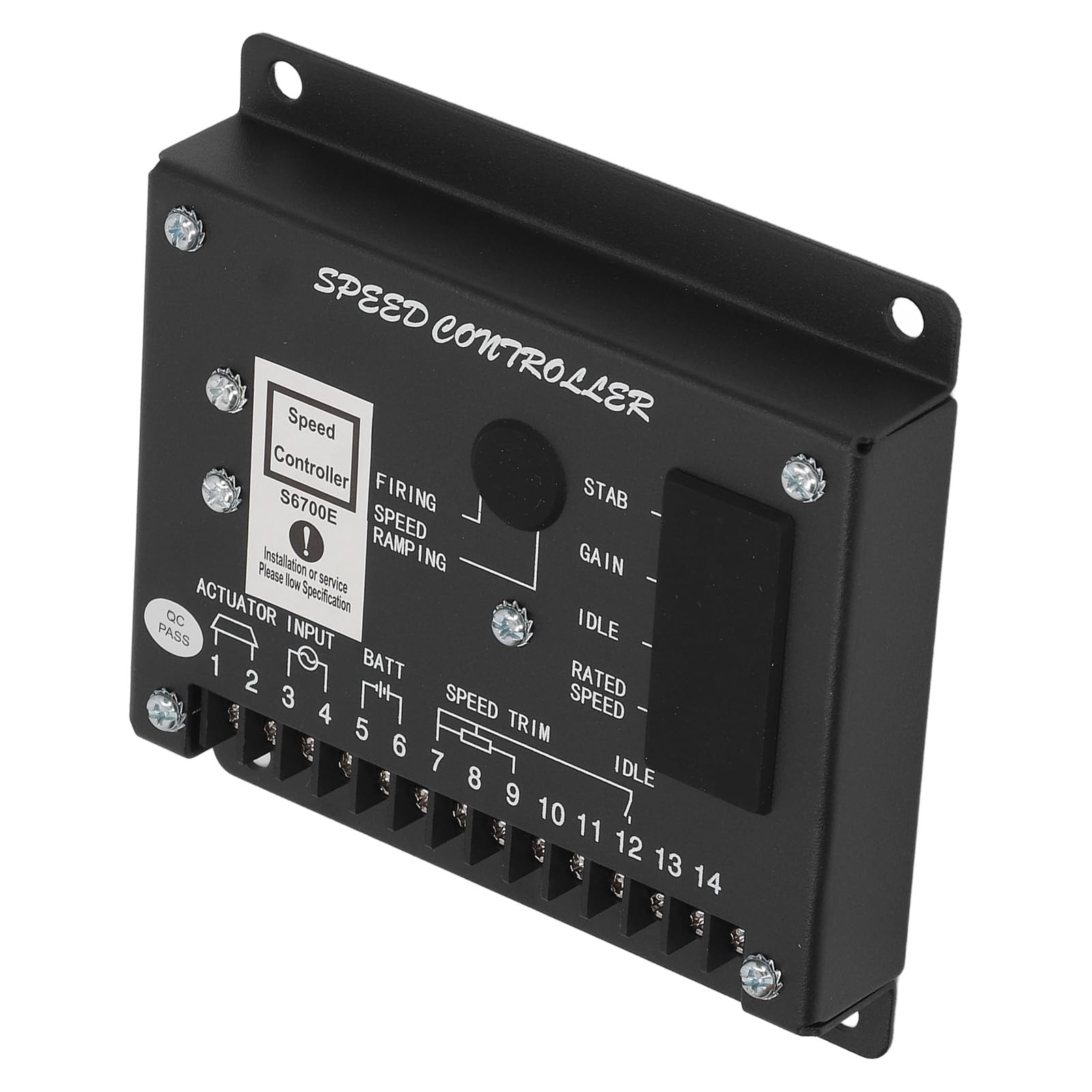 Eujgoov Controlador de Velocidad Electrónica del Motor, Respuesta Rápida, Alta Estabilidad, Placa Regulador de Velocidad del Motor Ajustable con Control de Circuito Cerrado para Generador de , 24V