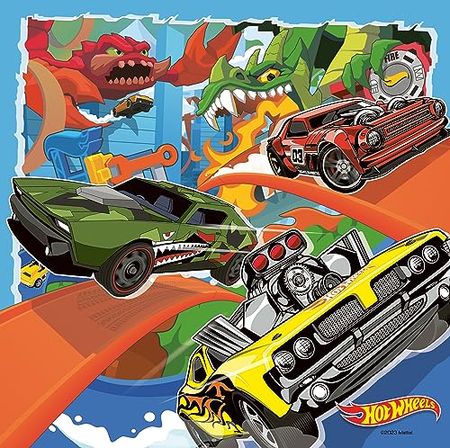 Ravensburger Hot Wheels Toys - 3x 49 Piece Jigsaw Puzzles for Kids Age 5 Years Up, Mehrfarbig, 21 x 21 x 0.2 cm - Image 4