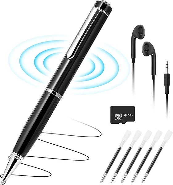 64GB Digital Voice Recorder - Loan Chiangmai Digital Voice Activated Recorder with AI-Intelligent Noise Reduction,Recorder Device for Lectures Meetings, Work, Interviews