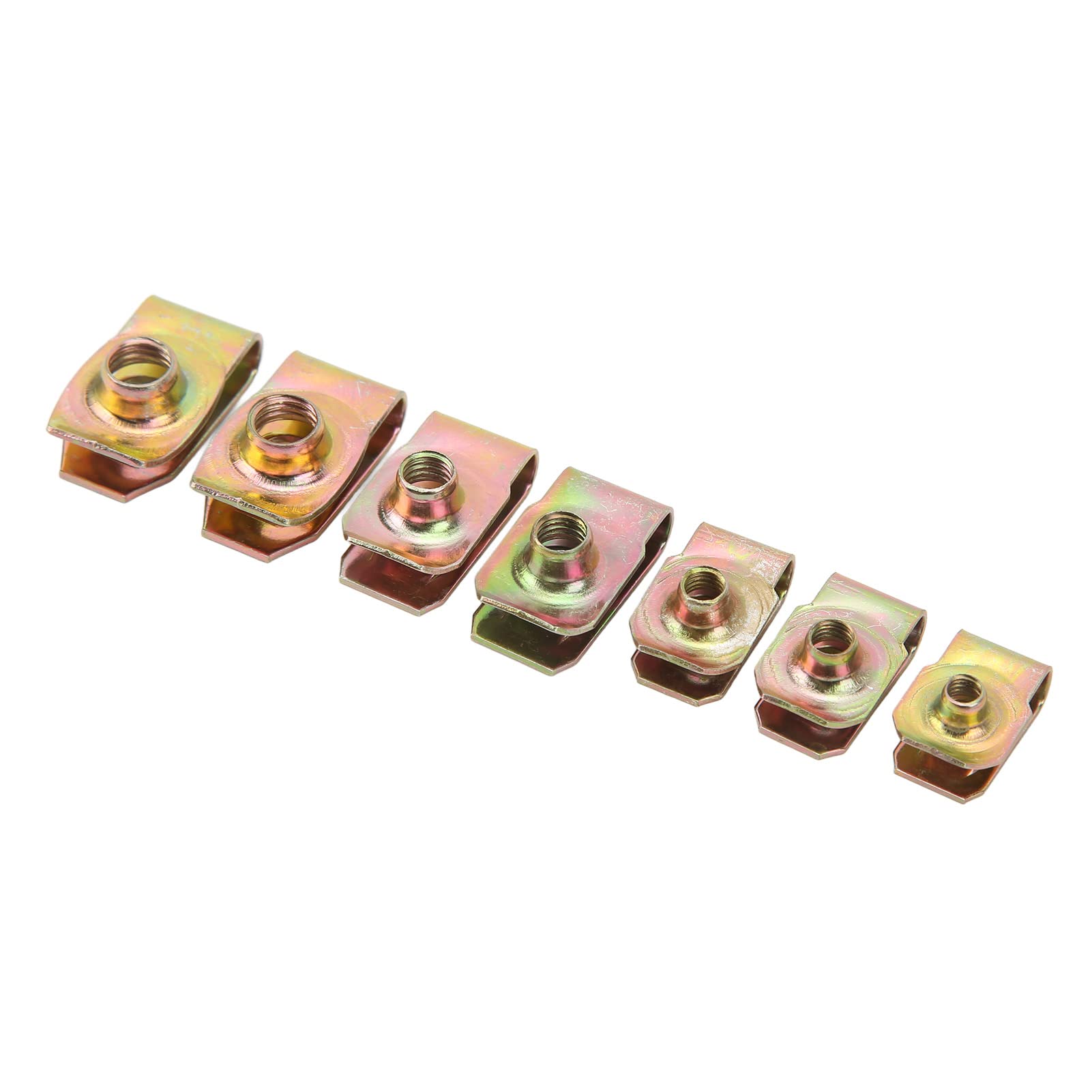 U Nuts Clamp Set, 60Pcs Strong Easy to Install U Clamp/Holder M4 M5 M6 M8 for Automotive