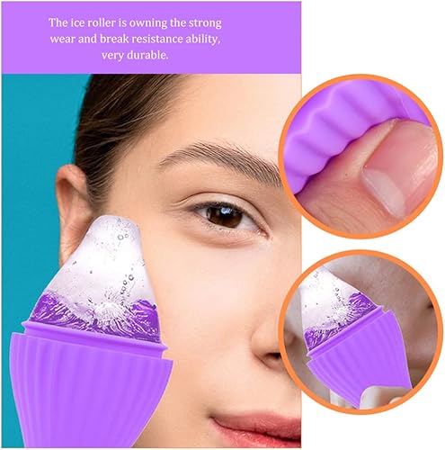 Miniatura 9 de Healeved Ice Face Roller Reusable Mini Beauty Ice Face Massager Face Ice Holder Ice Roller Facial Ice Massager for Face and Eye Valentines Day Gifts