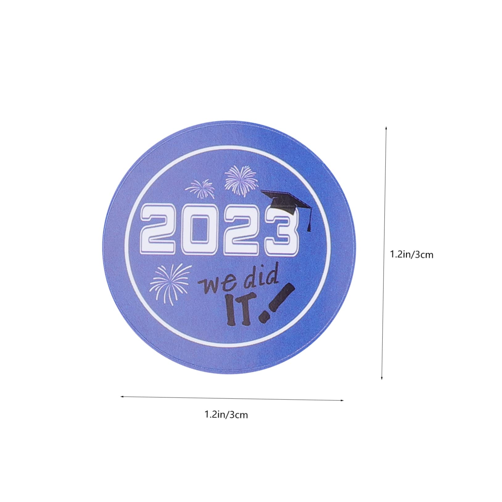 LALAFINA 80pezzi Etichette Adesive Per Laurea Da Stickers Sigillanti e Per Feste e Regali Facili Da Applicare e Rimuovere Senza Residui