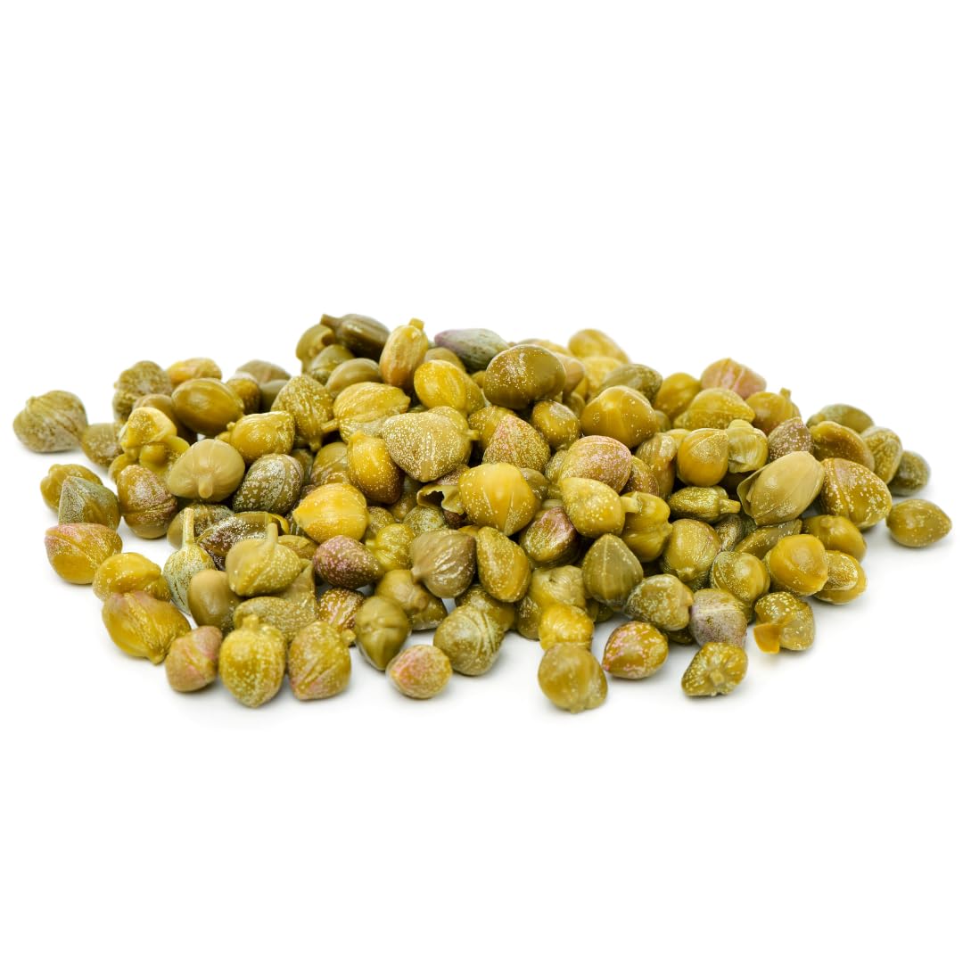 DIVINA Organic Capers, Non Pareil, 3.5 oz, (2-Pack)