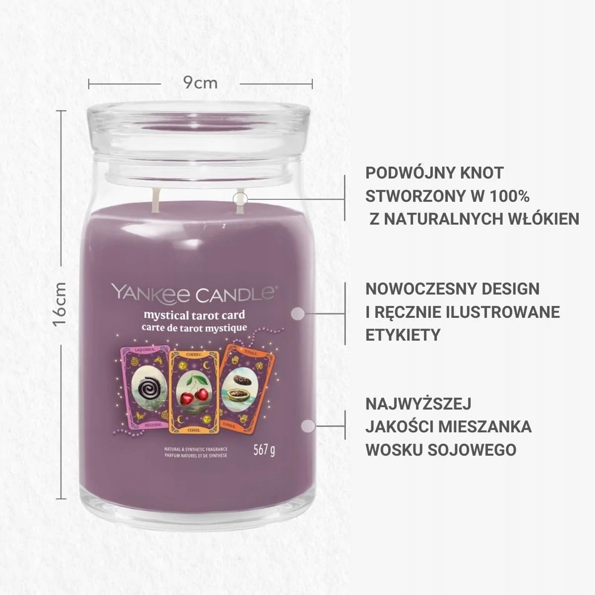 Yankee Candle Singnature - Bougie Parfumée En Pot "Carte De Tarot