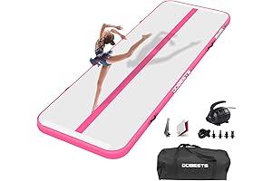 DOBESTS Inflatable Air Track, 10ft/13ft/16ft/20ft Gymnastics Mat