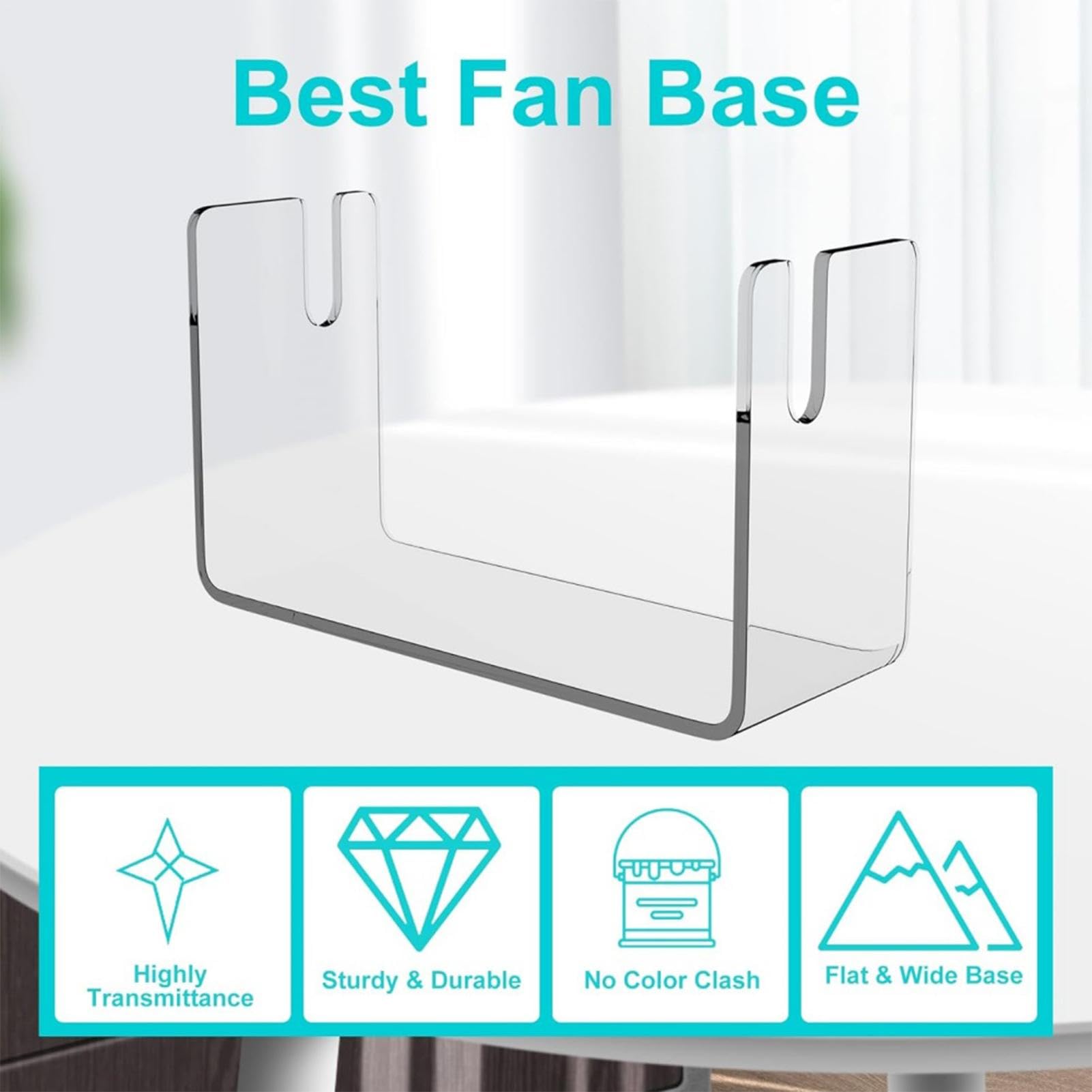 Estante de Exhibición Plegable para Abanico, Soporte Decorativo de Ventilador de Acrílico Transparente, Caballete para Ventilador de Mano