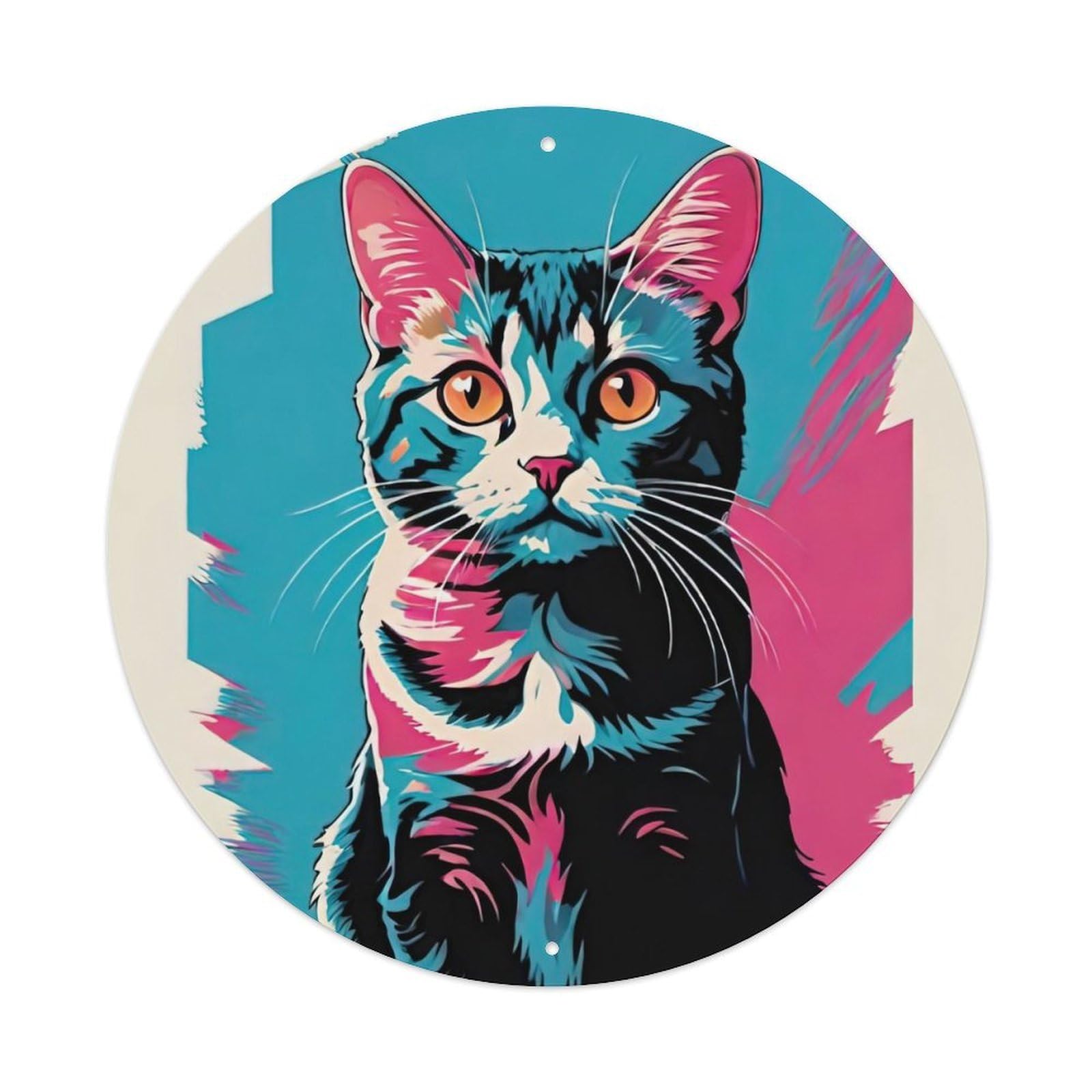 Animal Artwork Lonely Kittens Metal Tin Sign