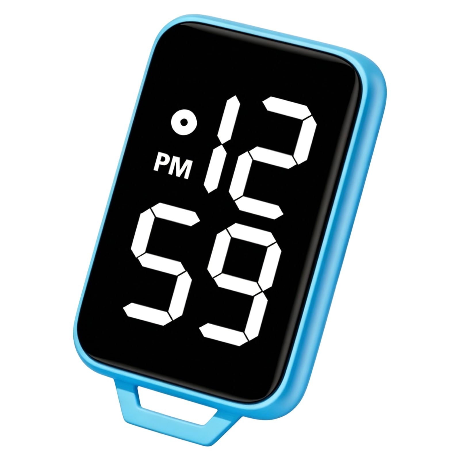 Oxxggkao Digital Keychain Watch with Water Resistance Great for Backpacks and Keyring Touch Digital for Student Fashion Square Keychain