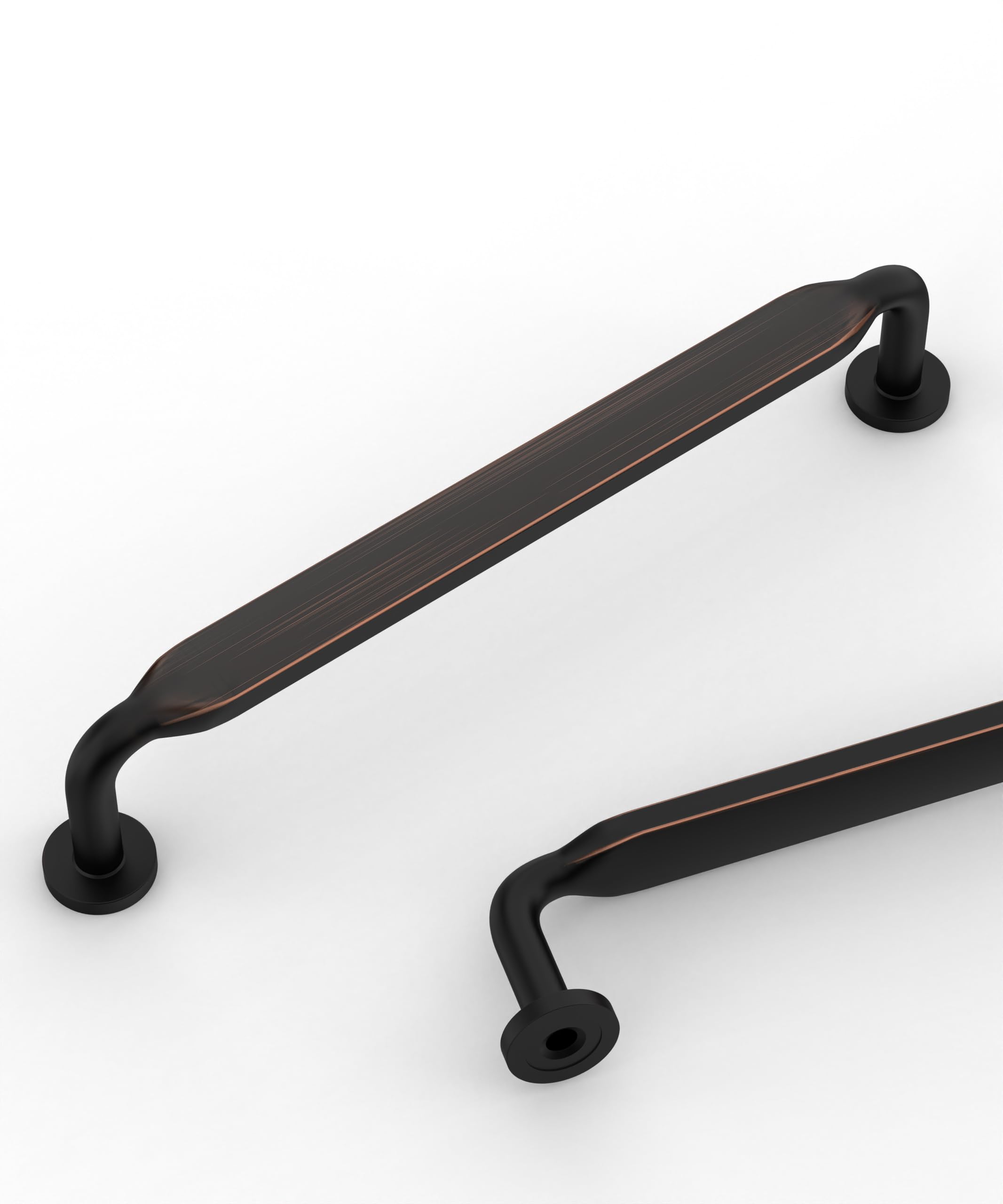 Coinkoly 10 Pack 5''(128mm) Oil Rubbed Bronze Cabinet Pulls Kitchen Bronze Cabinet Handles Dresser Pulls Drawer Hardware for Cupboard Bathroom Handles