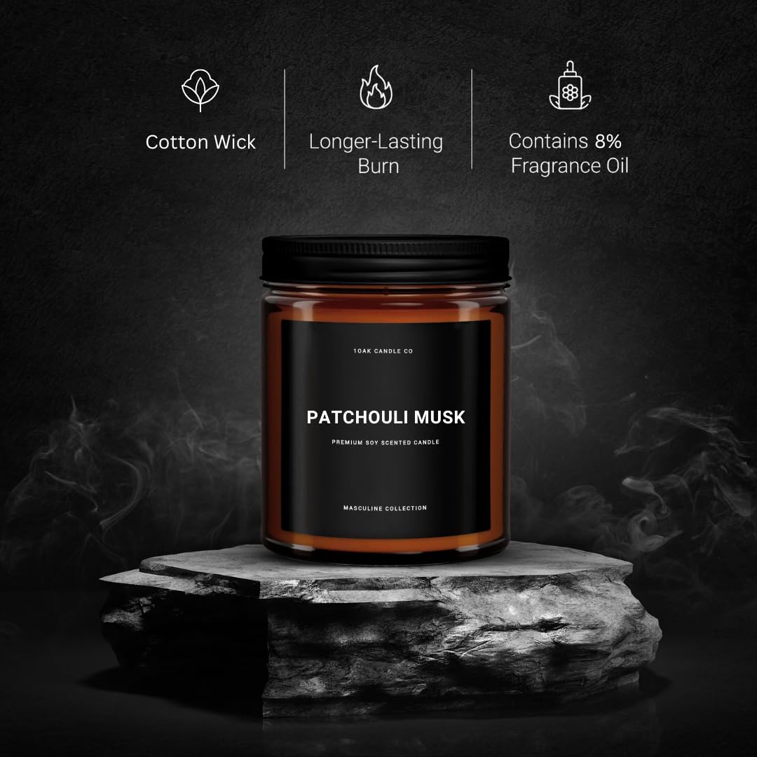 Amazon.com: 1OAK Scented Candles for Men (Patchouli Musk