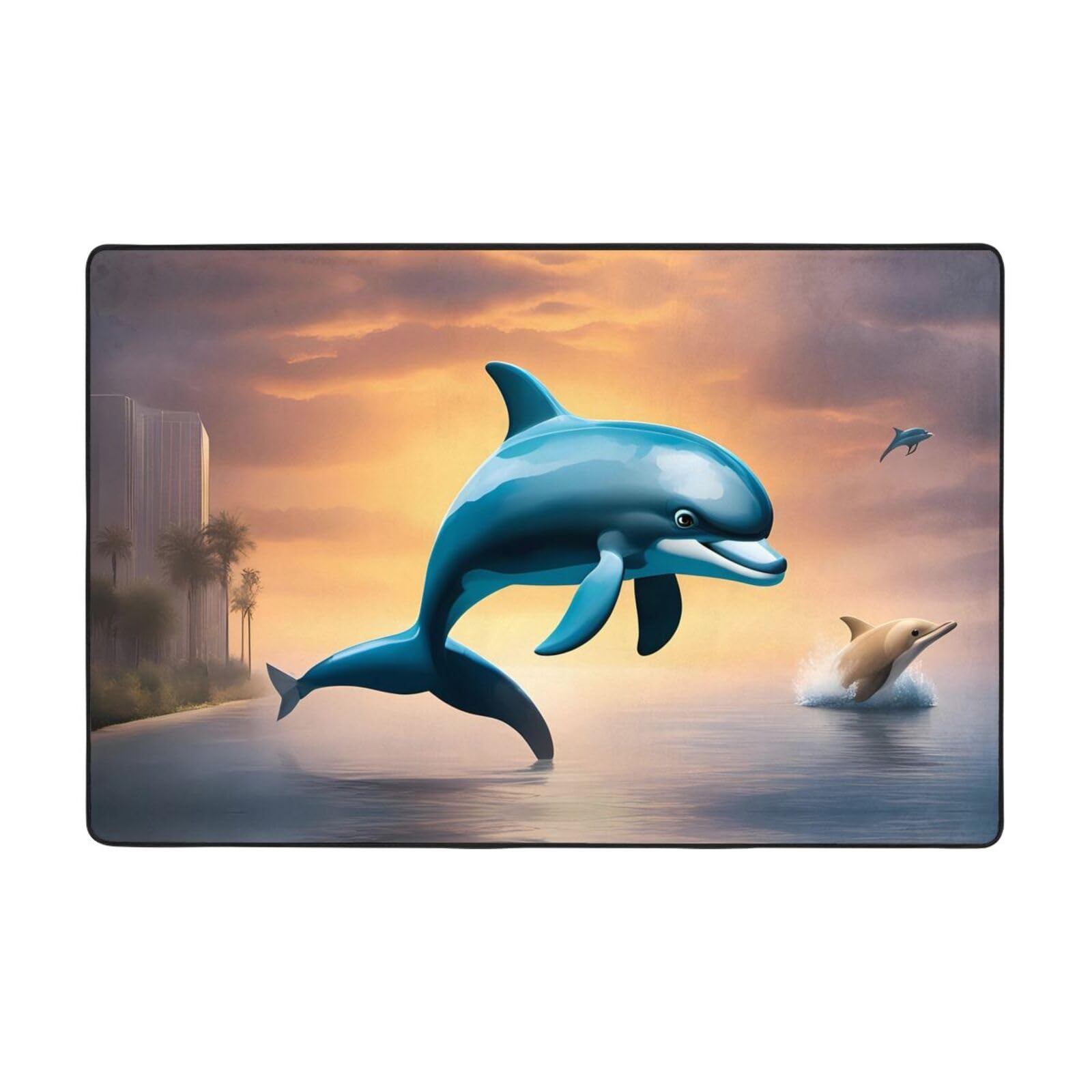 Tapis de sol dauphin HYTTER idéal pour réchauffer l'ambiance de la salle de bain