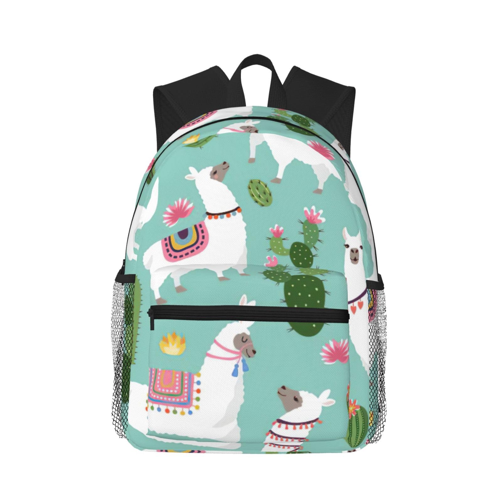 Sac à dos étanche à fleurs et alpaga doté de grands compartiments - 8