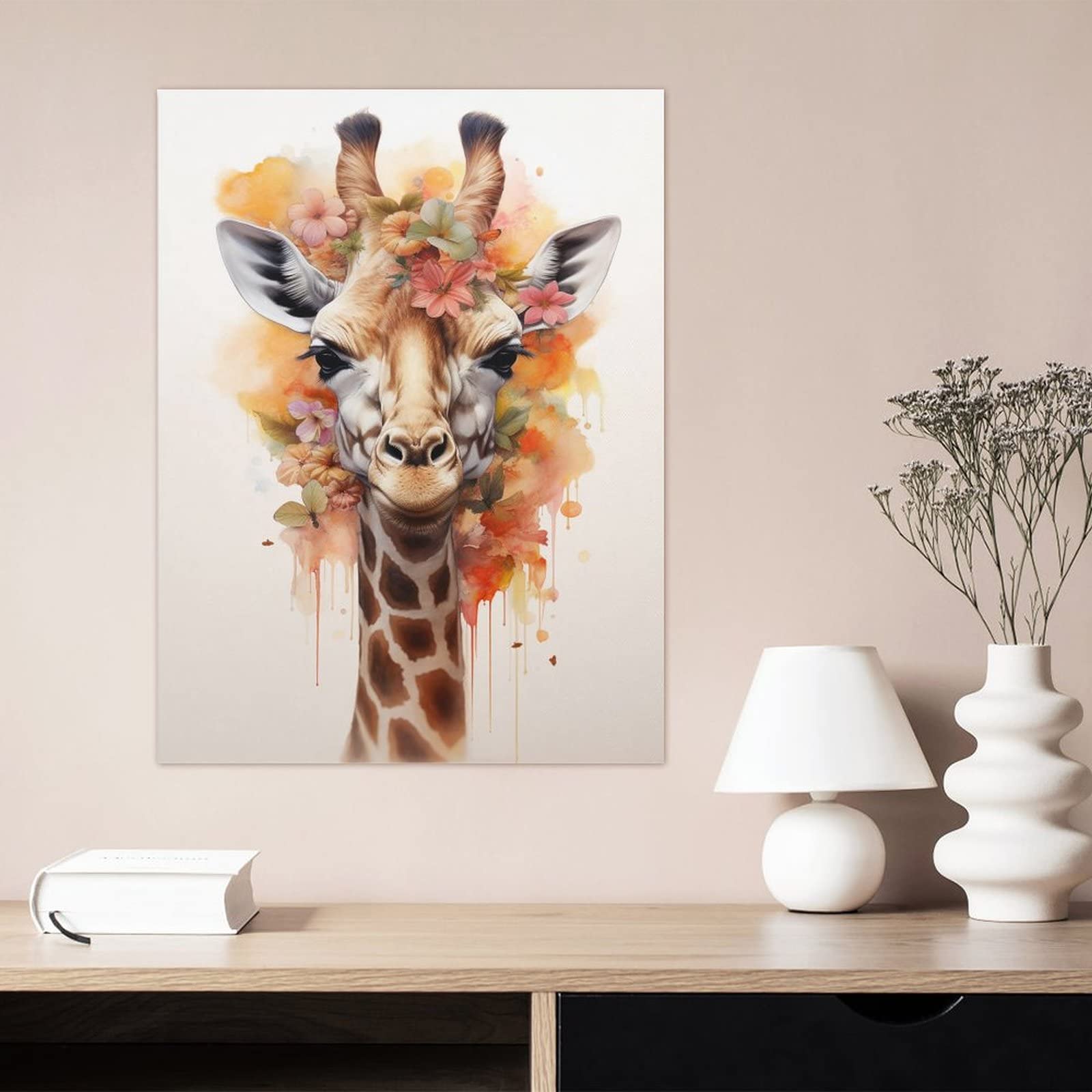 Amazon.co.jp: 絵画 キリンインテリア 絵画 リアルな水彩画