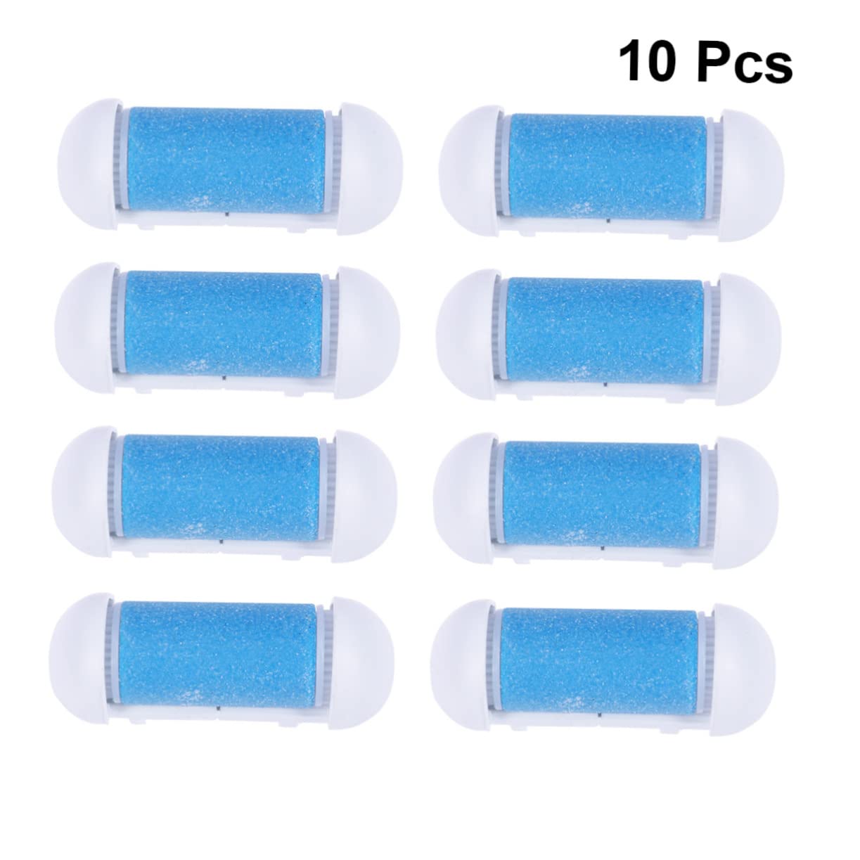 Healeved 20piezas Rodillos De Para Exfoliador De Pies Accesorios Para Remoción De Muerta y Durezas Diseño Ergonómico Resistente Al Agua Color Azul