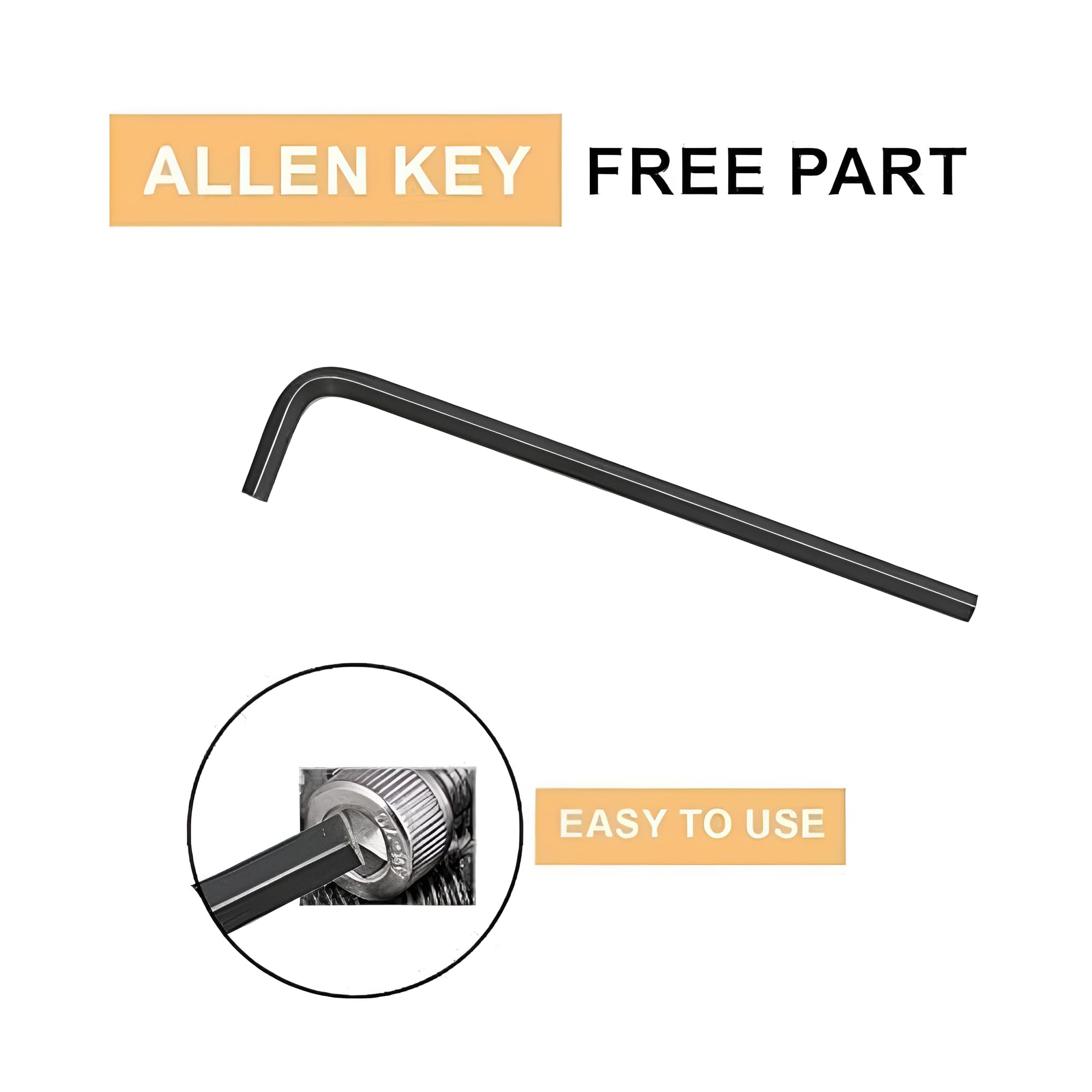 BMOSESE® Stainless Steel M2x8mm Allen Bolt Screws with Nuts & Washers | Rustproof 304 Grade | Full Thread | Hex Socket Cap Head | Free Allen Key| (10PCS SET) - Image 6 thumbnail