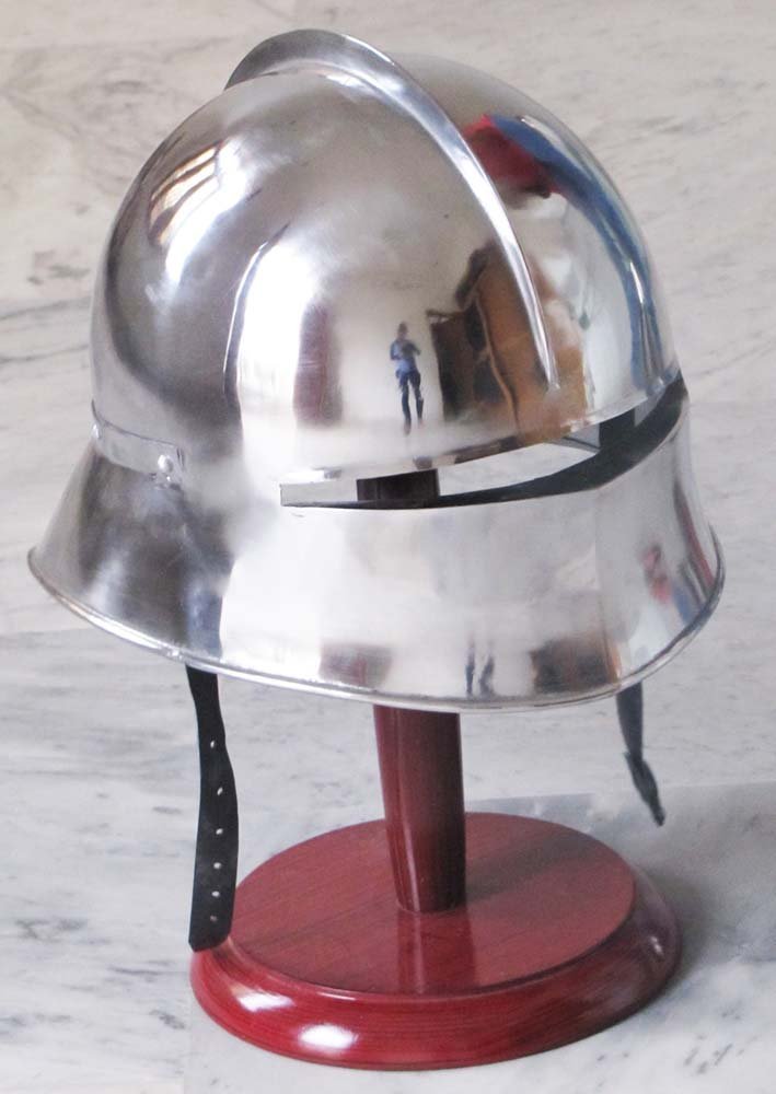 Max Engineering Enterprises M. E. E Medieval German Sallet Helmet - Gothic Close Helmet Re-enactment Costume Spartan