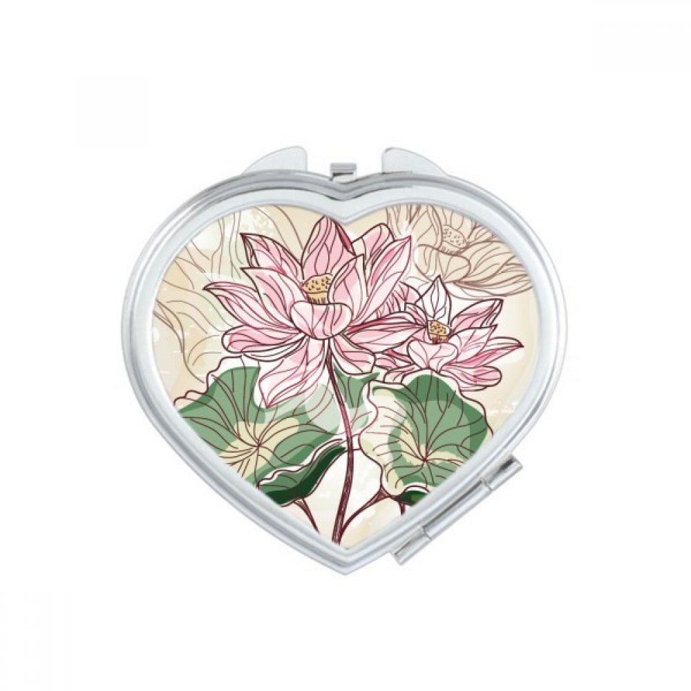 Miroir de poche lotus pour vos retouches de maquillage en voyage et au quotidien