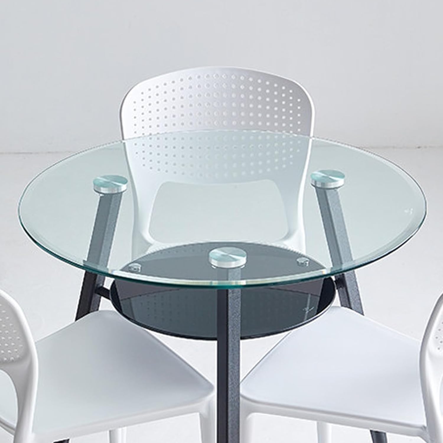 Tempered Glass Table Top, 17in,18.8in,21in,23in,23.6in, Round Tempered Glass Table Top, Tempered Polished Edge, for Dining Table, Coffee Table, Home，Office(52CM (20IN))