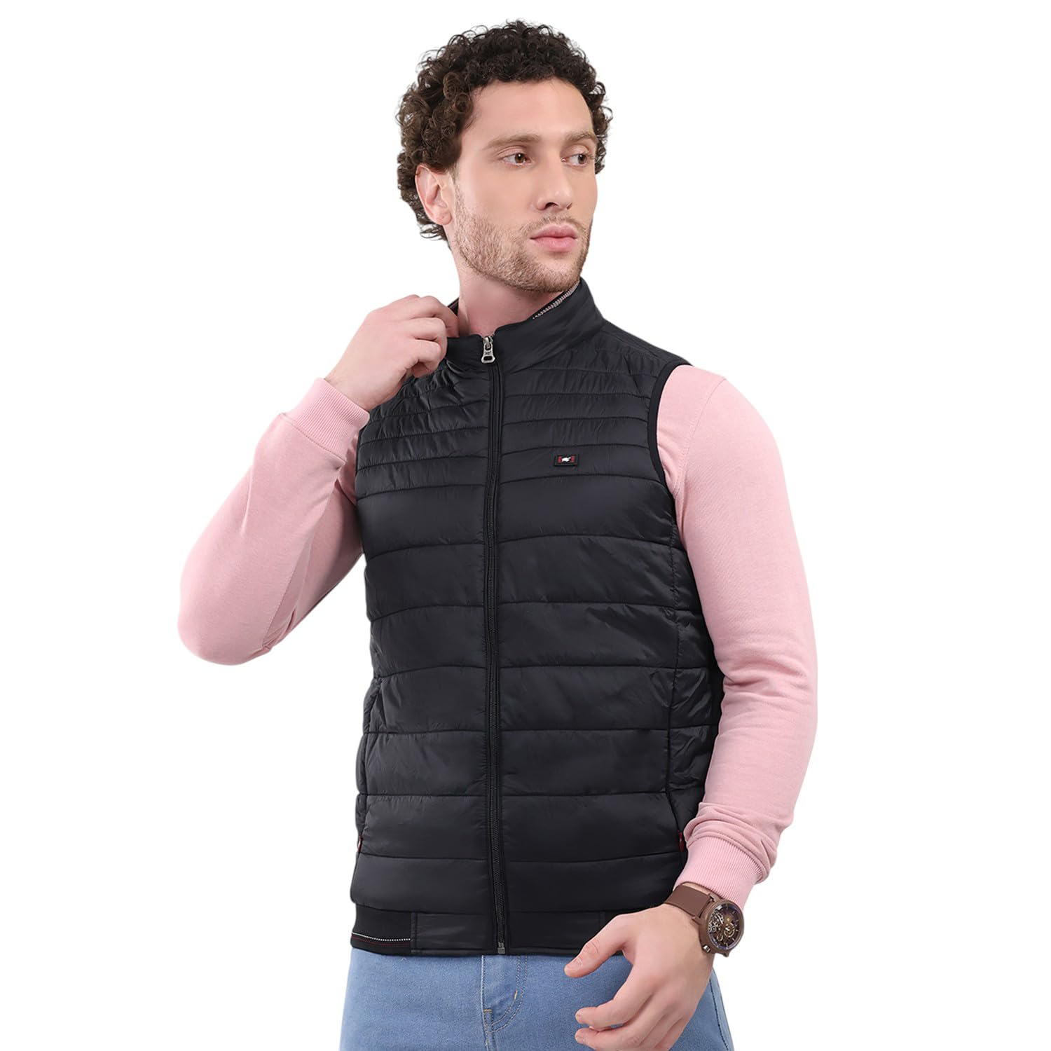 monte carlo Men’s Regular Fit Solid Collared Neck Sleeveless Winter Jacket | Stylish Warm Design | Soft Comfortable Fabric | Trendy Winter Outerwear for Men (Pack Of 1)-picture-22