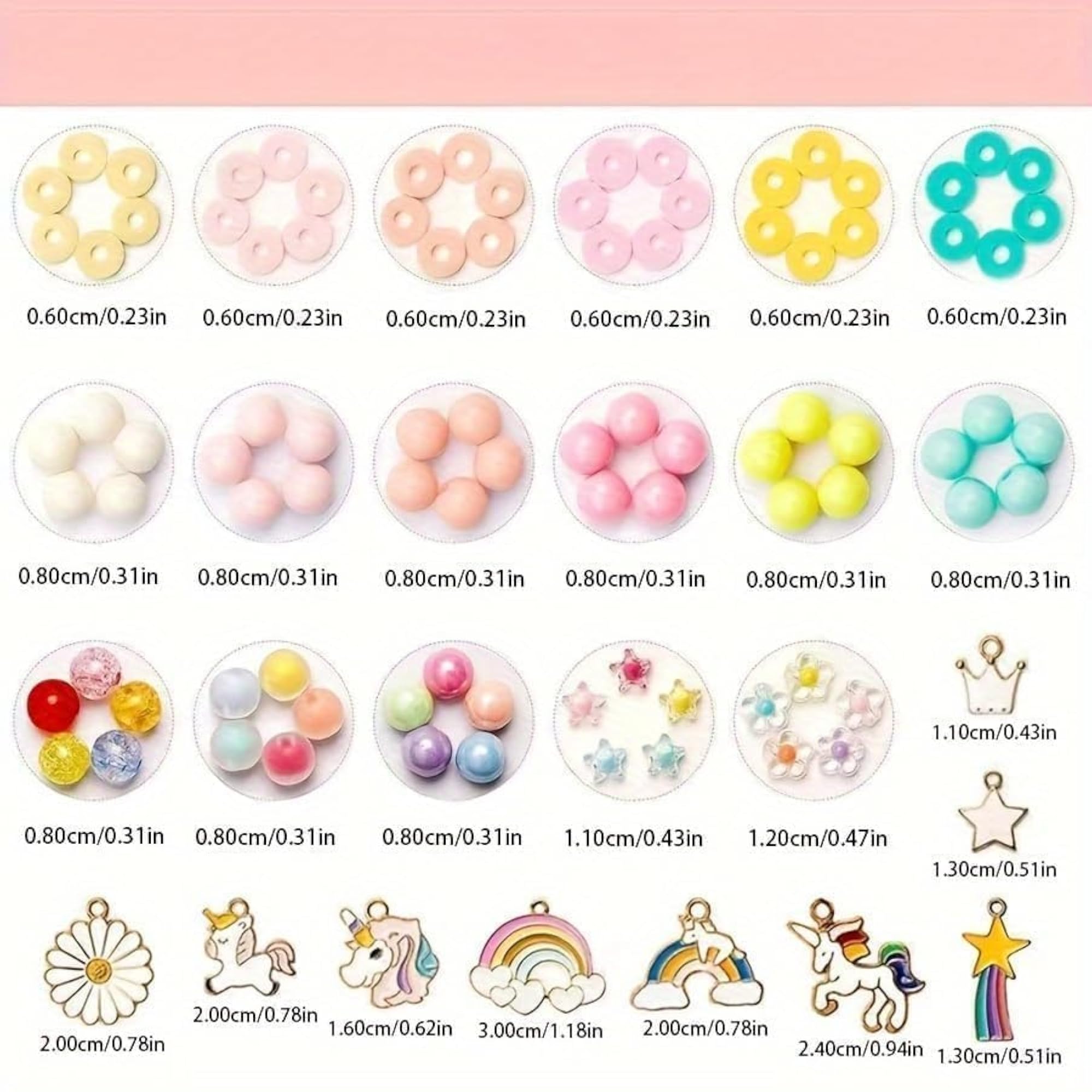 DIY Unicorn Theme Jewelry Making Kit for Kids