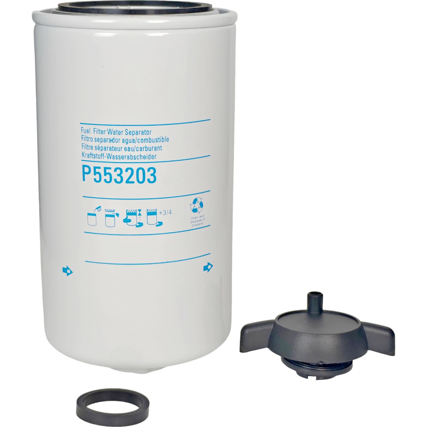 Amazon.com: XYZIL Fuel Filter Water Separator P553203 BF1214 33405