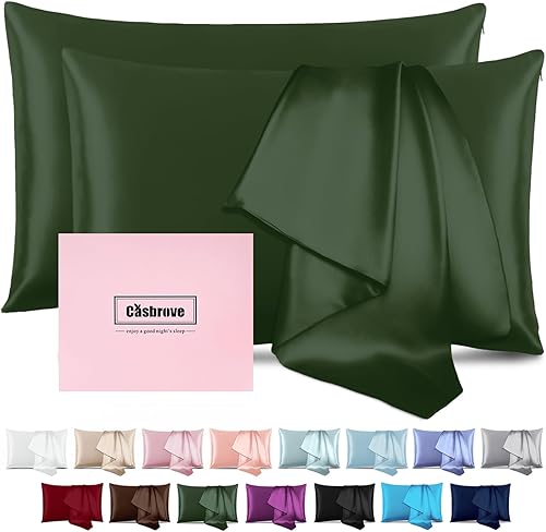 Miniatura 73 de Funda de almohada de seda para cabello y piel, de seda de morera, suave, transpirable, lisa de ambos lados, de seda natural, con cremallera, 1 Azul