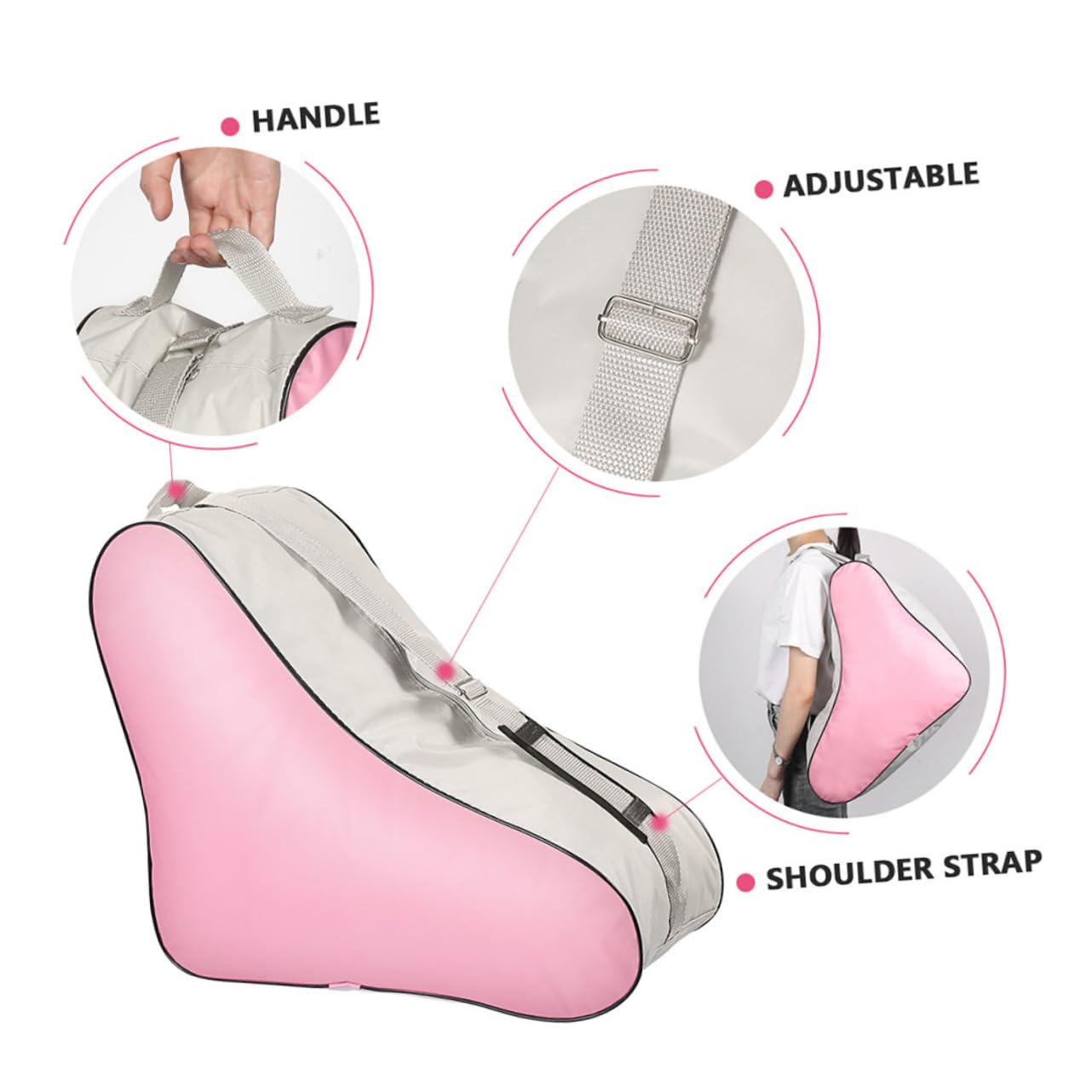 KOMBIUDA Borsa Per Pattini A Rotelle Da 2 Pezzi Borsa Per Riporre Pattini A Rotelle