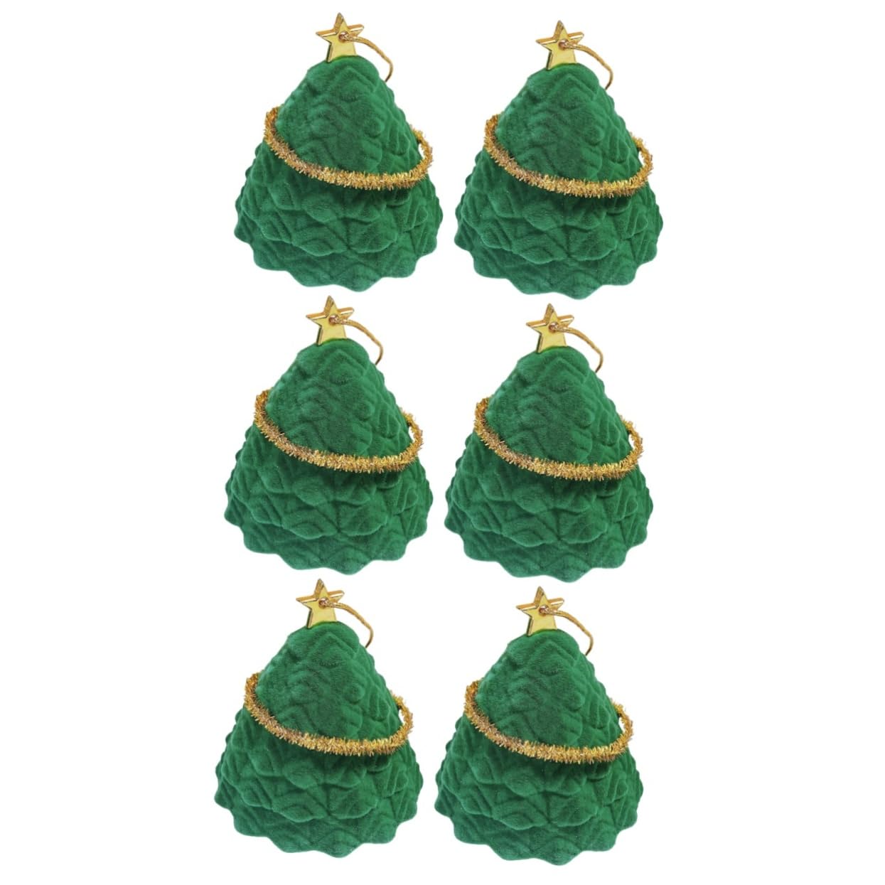 Boîtes à bijoux sapin de Noël déco de table et rangement pour bagues