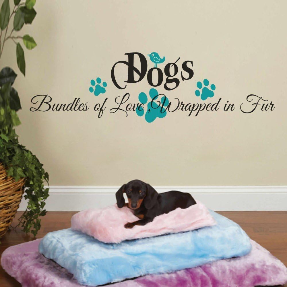 Bundles of Love Dog Wall Decal-Animal Wildlife Pet Art