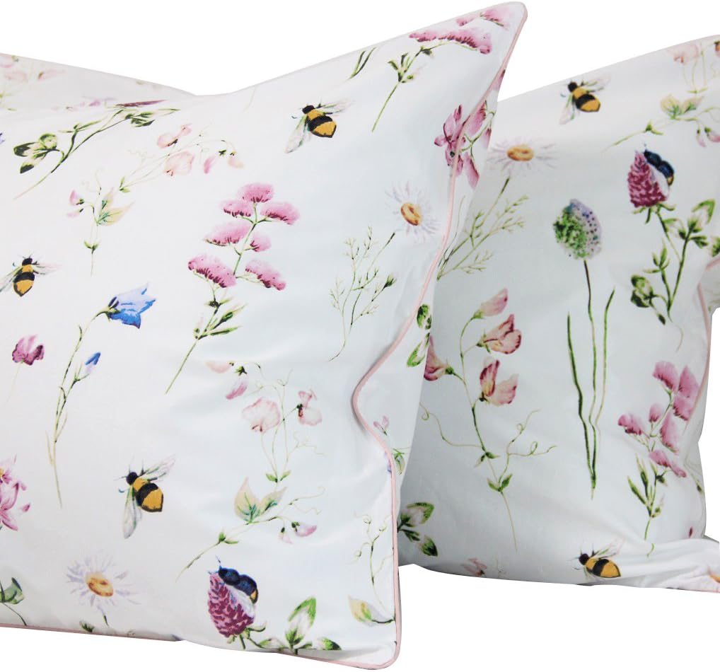 Queen's House Bed Sets Egyptian Cotton Floral Bedding Sheets Set-King,E