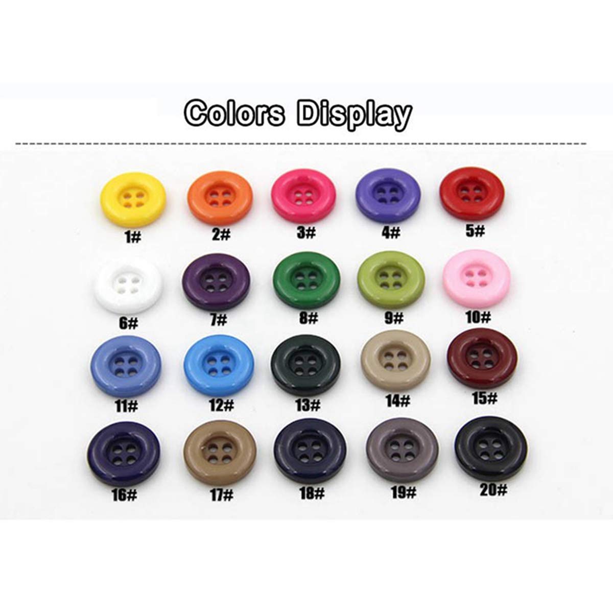 20 Marineblaue Acrylknöpfe 18mm - Vierloch Knöpfe Zum Nähen & Basteln