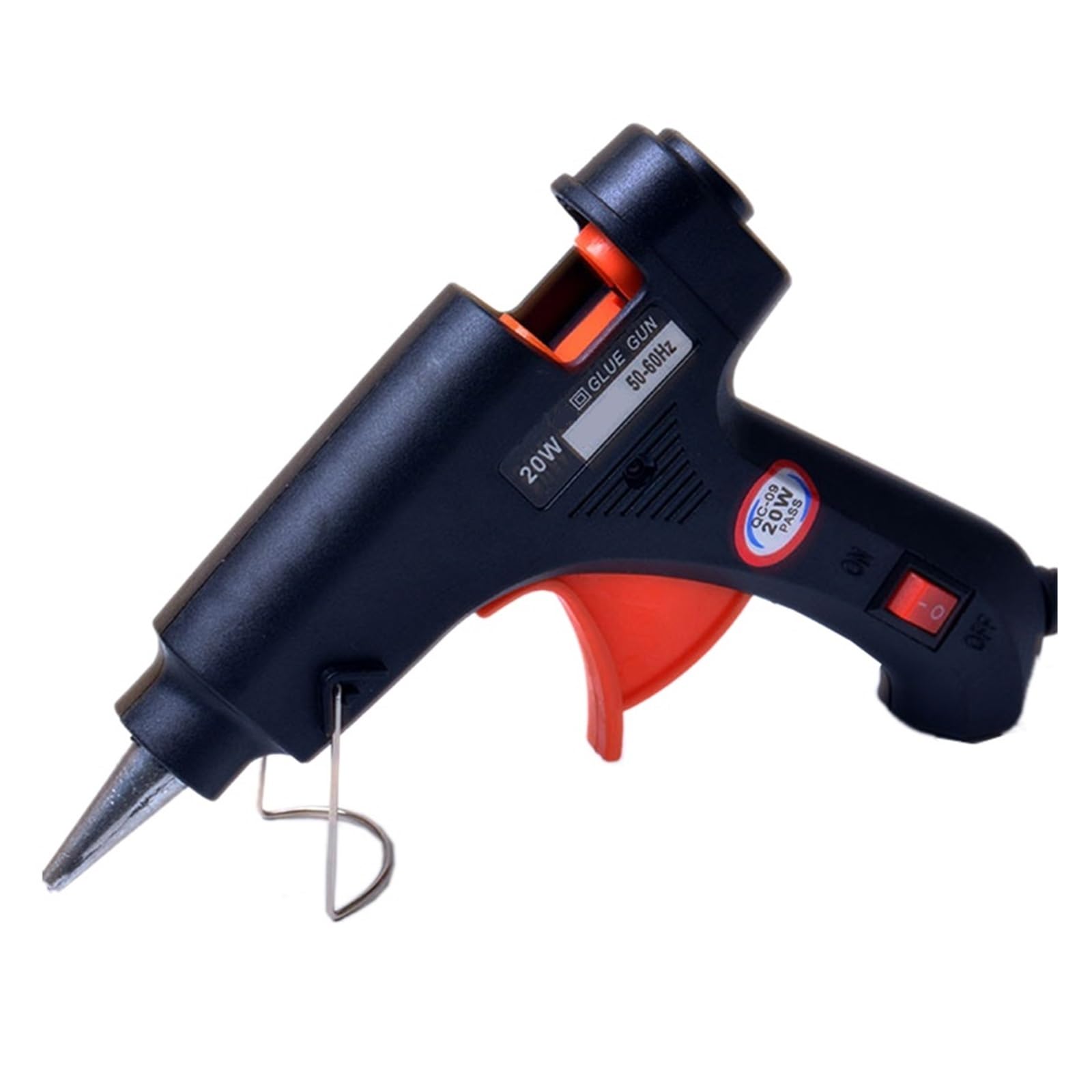 Yfdgd Black 20W Hot Melt Glue Gun 7Mm Sticks Diy Mini Electric Heat Temperature Repair Tool Industrial Thermo Quick Reliable Flow Bonding(Black)