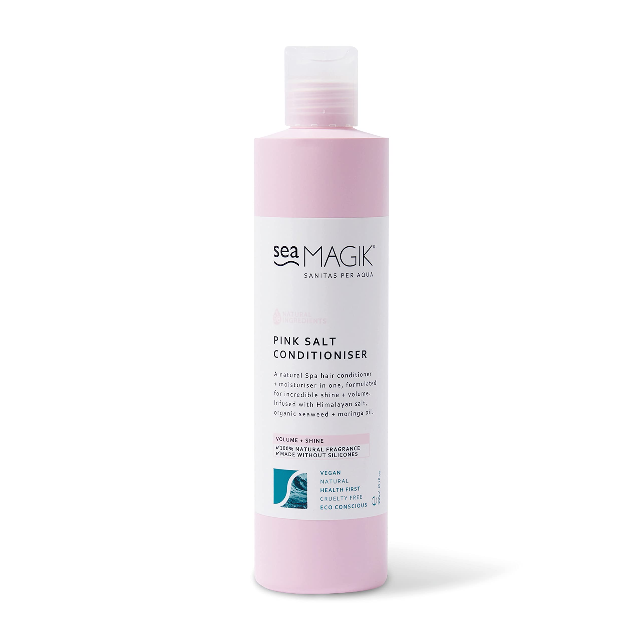 Sea Magik, Pink Salt and Seaweed Conditioner with Moringa Oil, Intensive Natural Hydrating Spa Treatment for Frizzy Dry