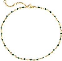 MEVECCO 14K Gold Plated Dainty Boho Anklet for Women - Adjustable Gold Chain Ankle Bracelet Beach Summer Foot Jewelry