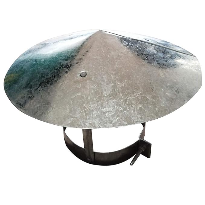 Chimney Cap Stove Chimney Pot Roof Cover Umbrella Hat Stainless Steel Pipe Rain Cap Cover 60mm 76mm 106mm Outdoor Stove Parts