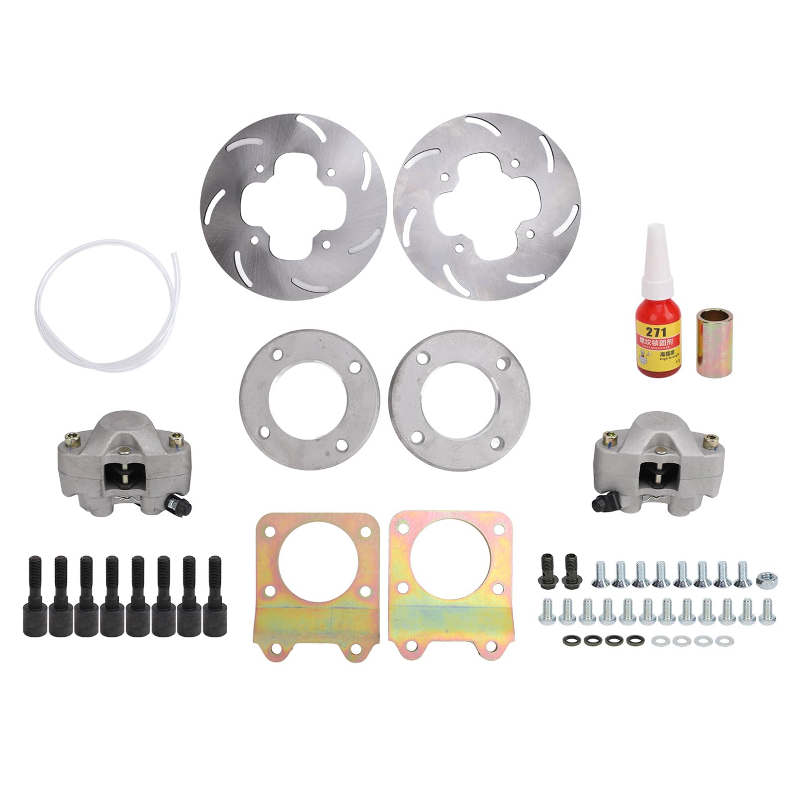 Kit de Roue de Conversion de Frein à Disque Avant, Kit de Conversion de Frein à Disque Avant pour VTT amélioré, compatibilité de Couple de Freinage Accrue pour 450