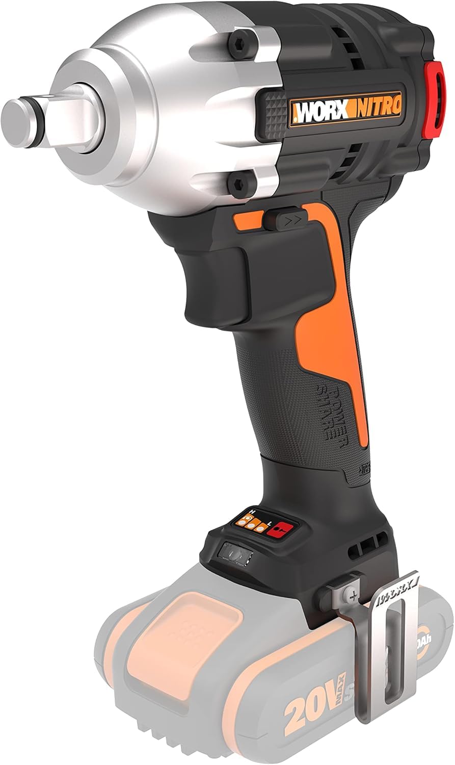 WORX NITRO WX272.9 Avvitatore a impulsi a batteria da 20 V - 300 Nm con motore brushless - Solo utensile