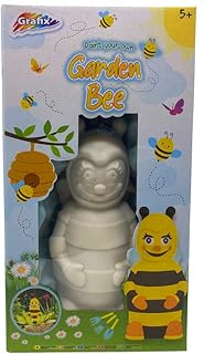 Garden-Themed Paint Sets for Kids | Creative Arts and Crafts Activity Kits Enclosing Multi-Colored Pigments, and Brushes (Paint your own Garden Bee)