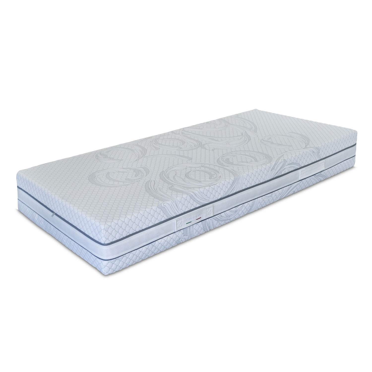 miasuite i sogni Italiani Matelas 80 x 180 cm de Haut 10 cm, pour lit d'appoint - Pliable, revêtement Aloe Vera, hypoallergénique, Anti-acariens. Plus H10