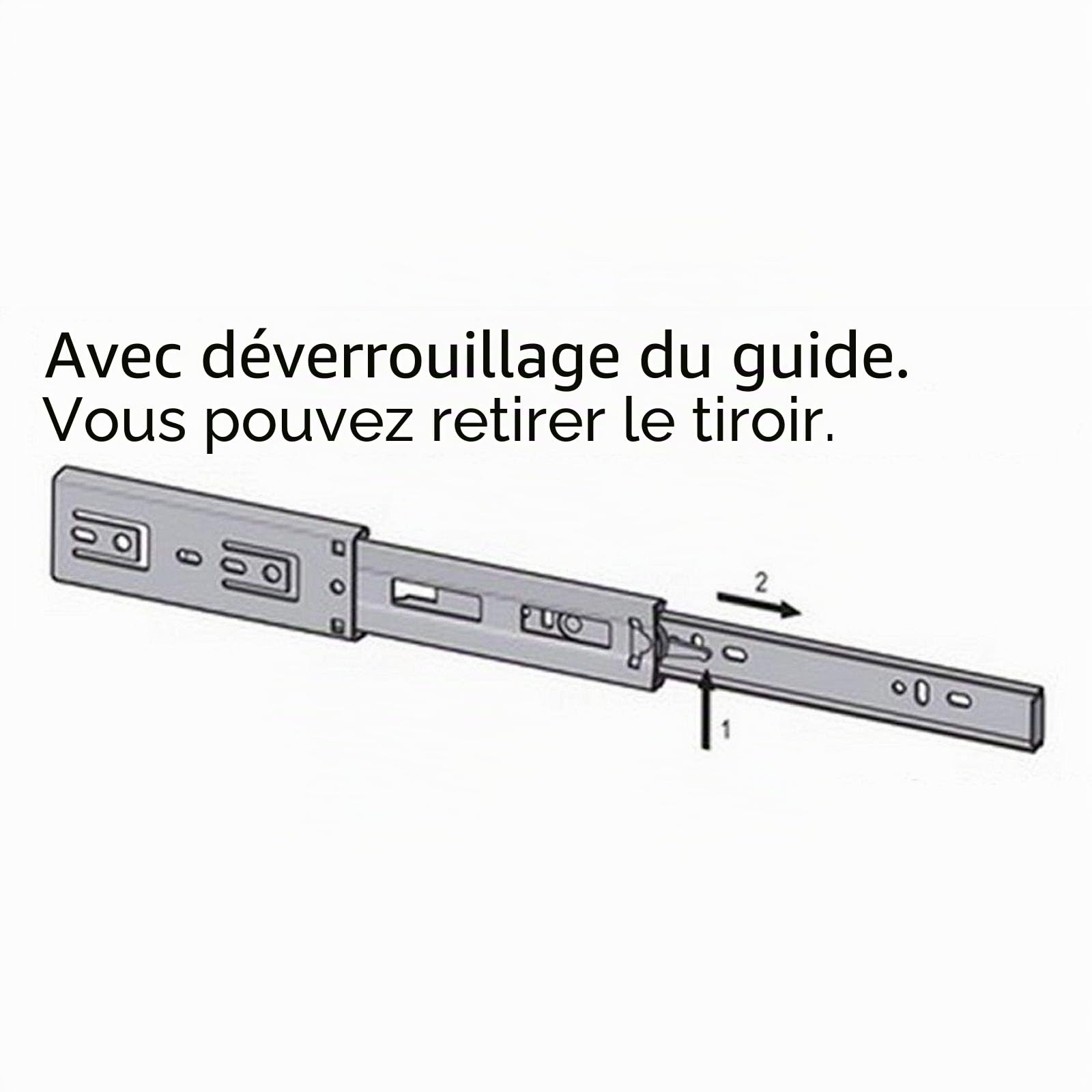 4 Paar Vollauszüge KV1-25-H35-L500-NF 500 mm Tragkraft 25 kg