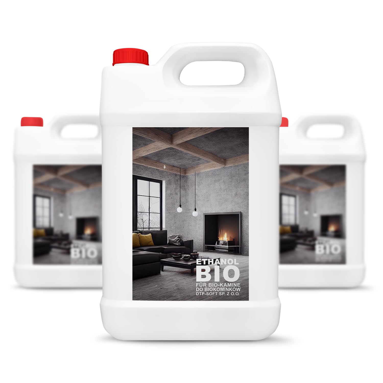 3x5 Liter Bioethanol Premium 100% fürAlkohol für Kamin (Bioethanol Premium, 15L)