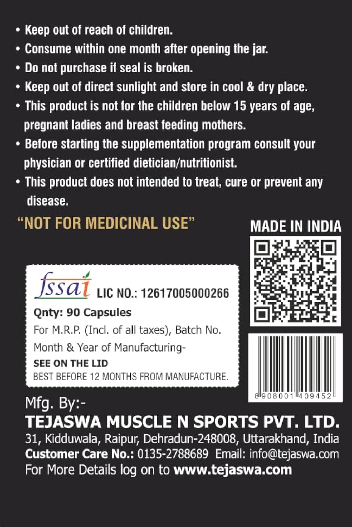 TSN Anabolism Hormone Booster Capsules, 90 Count