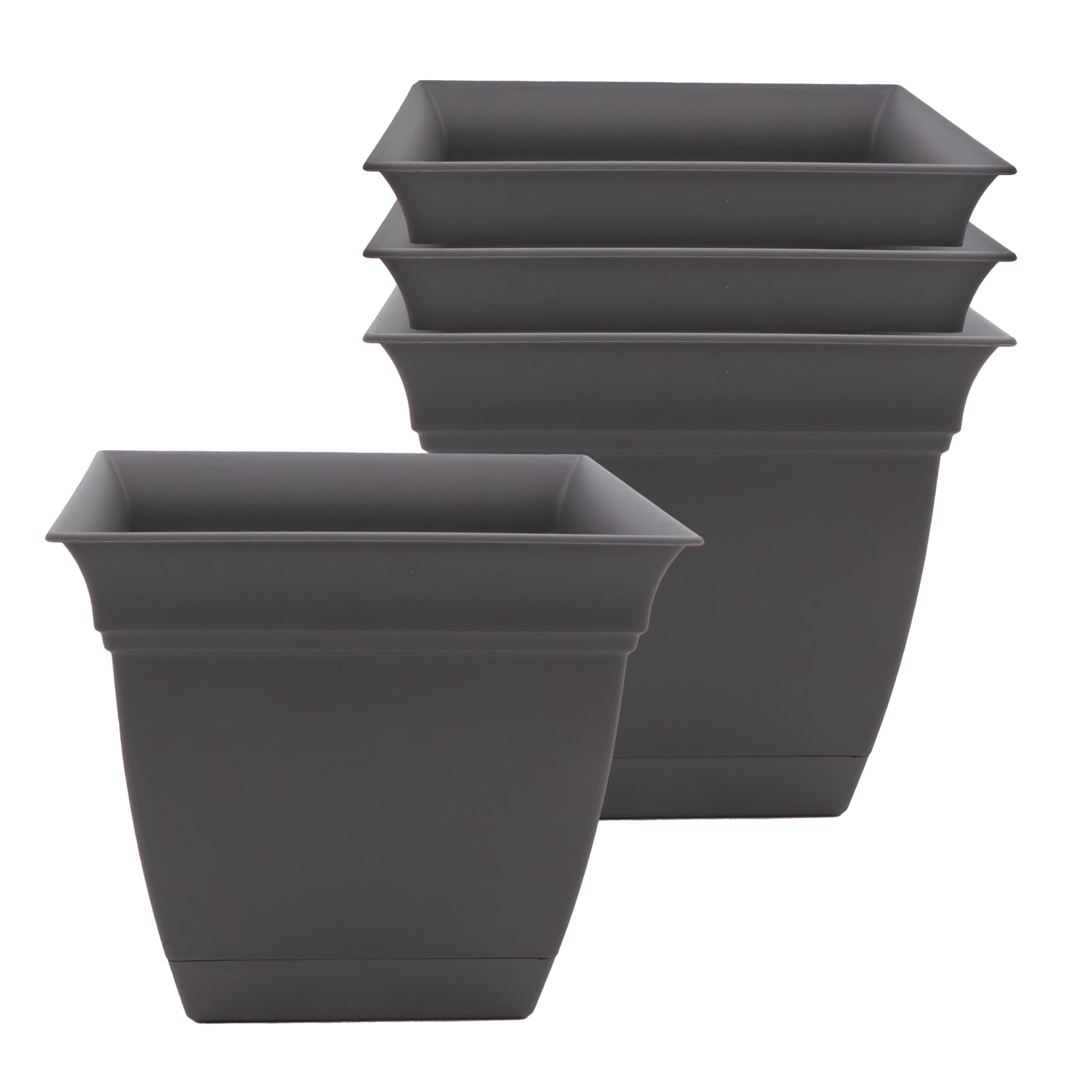 Amazon.com : The HC Companies 8 Inch Eclipse Square Planter Pots